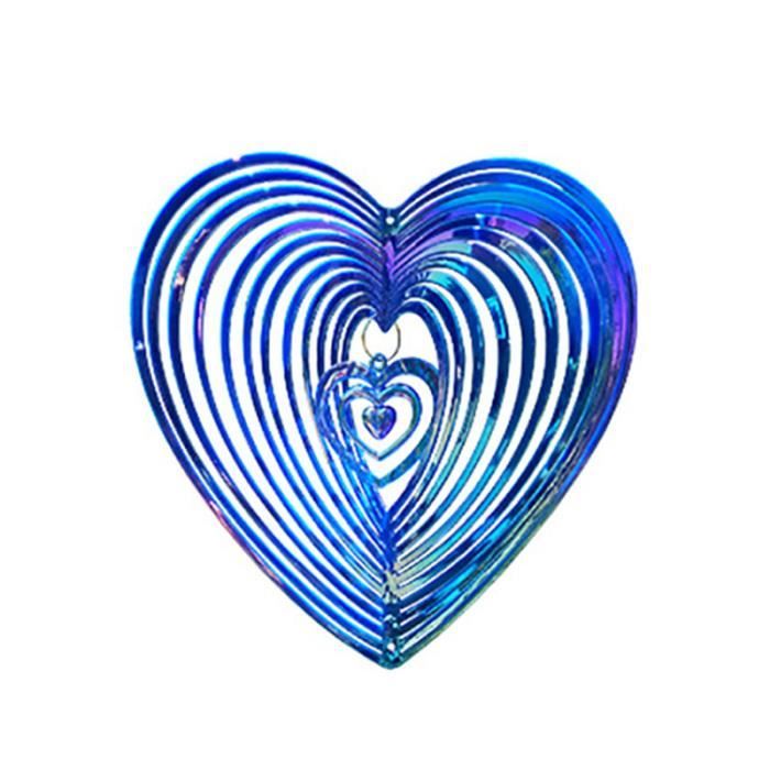 Vent Spinner Lumière Solaire Jardin Suspendu Vent Carillon Spirale Lampe Couleur Changeante LED