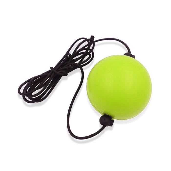 Balle De Boxe à Double Extrémité Wanlxc - Avec Corde Élastique, Anneaux De Verrouillage - Pour Entraînement MMA, Vitesse, Réflexes - Diamètre 20cm