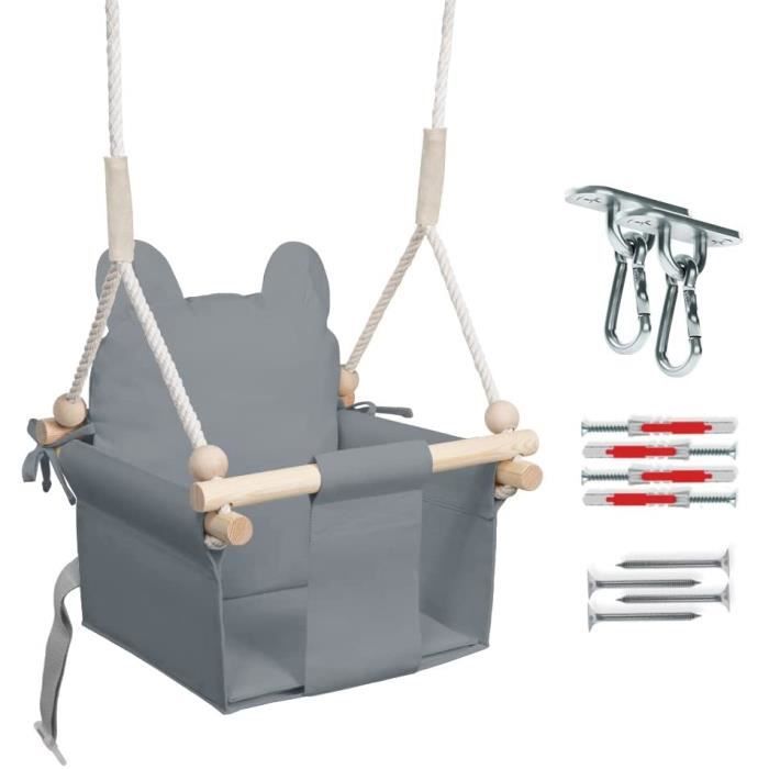 Balancoire Enfant Exterieur Balancoire Bebe Exterieur Balancelle De Jardin Securite Avec Une Ceinture Balancoire Scandinave 69 Cdiscount Jeux Jouets