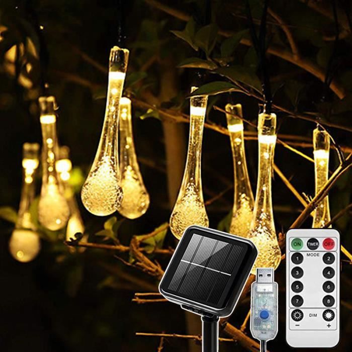 Guirlande Lumineuse Willow Vine - 72 LED Blanc Chaud - 8 Modes USB - Avec Télécommande