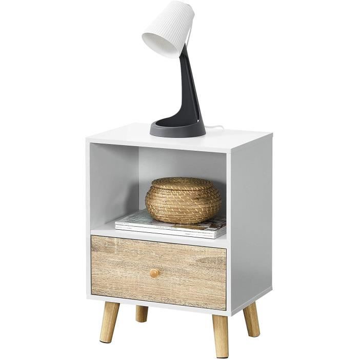 en.casa] Table d'Appoint au Style Intemporel Table de Chevet Design