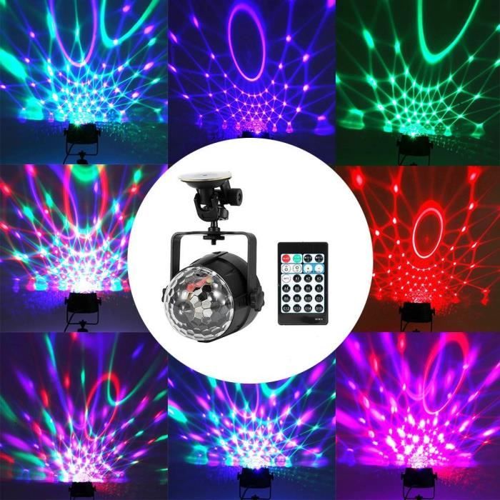 ARAMOX Mini lumière de scène Mini DJ Club Disco KTV Party Bar RGB  multicolore LED lampe boule projecteur scène lumière - Cdiscount TV Son  Photo