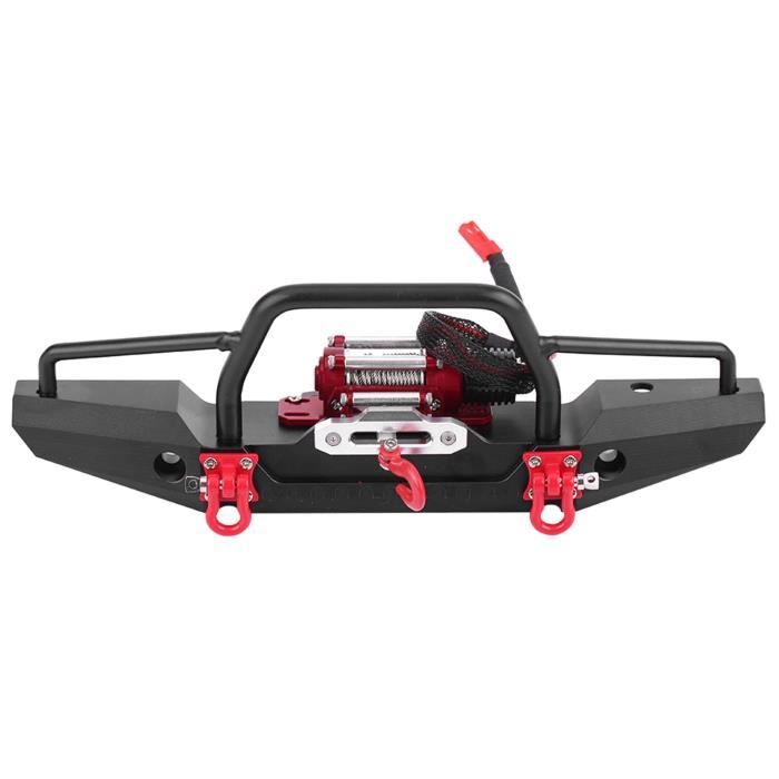 Treuil En Alliage D'aluminium Pour Voiture RC 1/10 – Compatible Axial SCX10, TRX4 – Double Moteur, 3 Kg De Traction