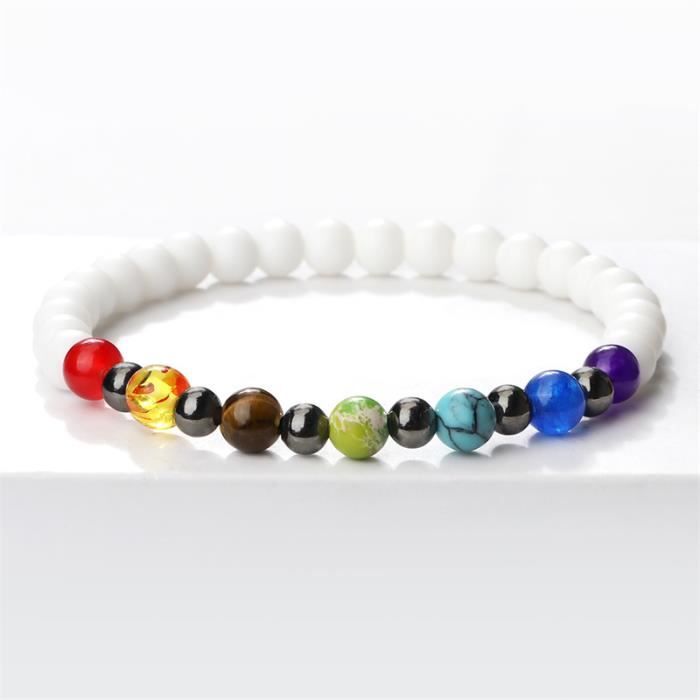 Bracelet Ajustable En Pierre De Lave Naturelle – Perles Noires, Taille 17-25cm, Neuf