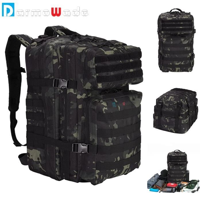Sac Tactique Sac à Dos Tactique 45L Militaire - L'allié De Toutes Vos Aventures ! Sac De Survie 72h