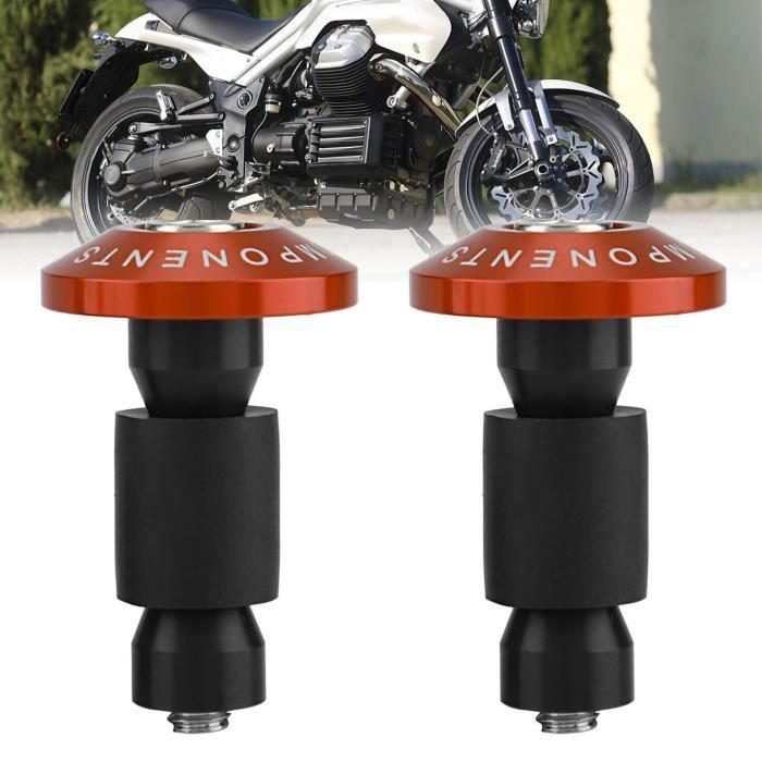 Lot De 2 Embouts De Guidon Moto – Doré – Universel Pour Diamètre 22 Mm – En Alliage D'aluminium