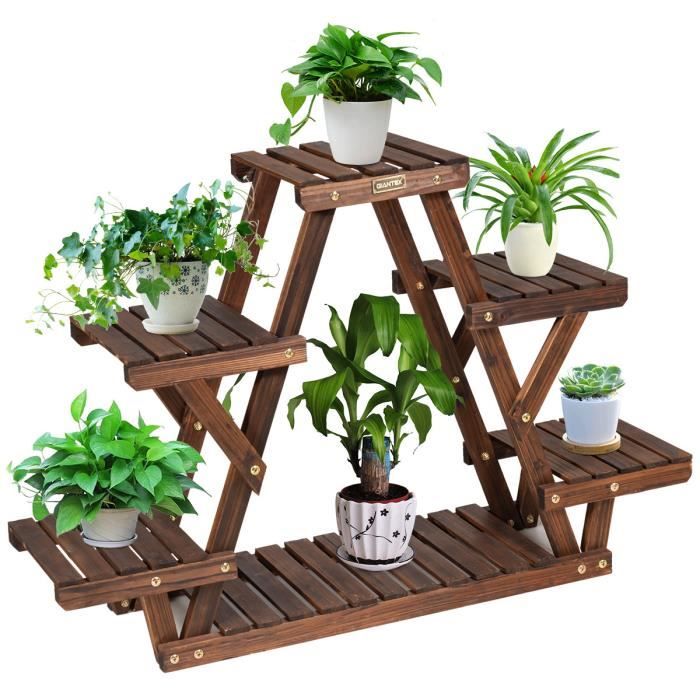 Étagère à Double Niveau En Bambou Pour épices Ou Plantes - Support De Comptoir Design Pour Cuisine, Bureau, Café (vert, Taille S Ou L)