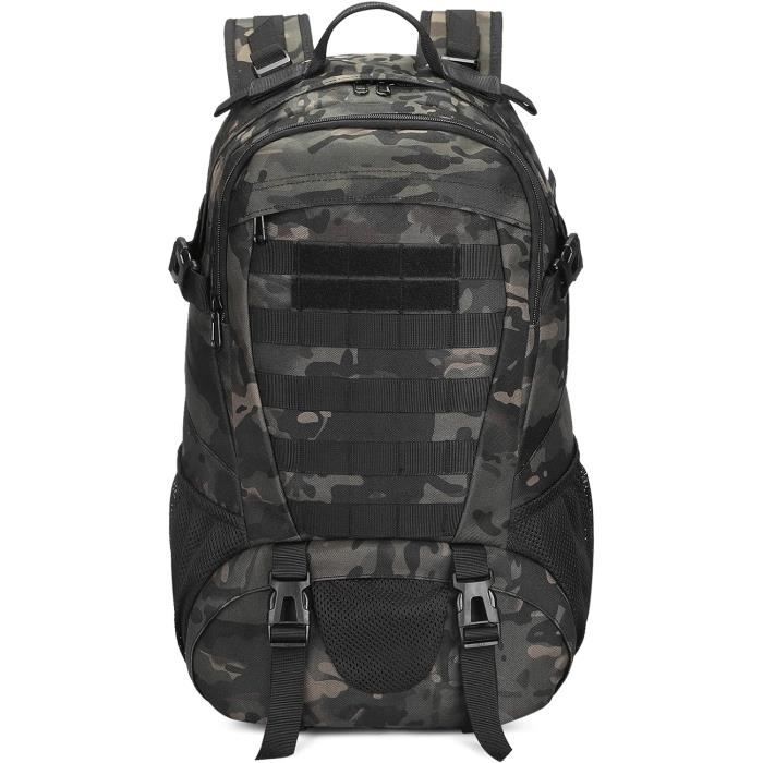 Sac à Dos Tactique Molle – Bandoulière Ajustable, étanche, Grande Capacité – Noir (neuf)