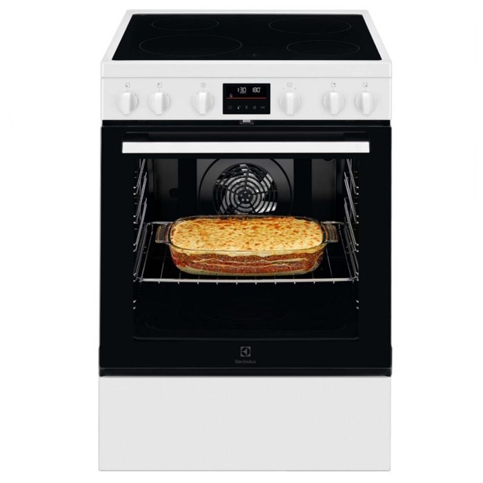 Electrolux Cuisinière vitrocéramique 73l 4 feux blanc - LKR64890AW