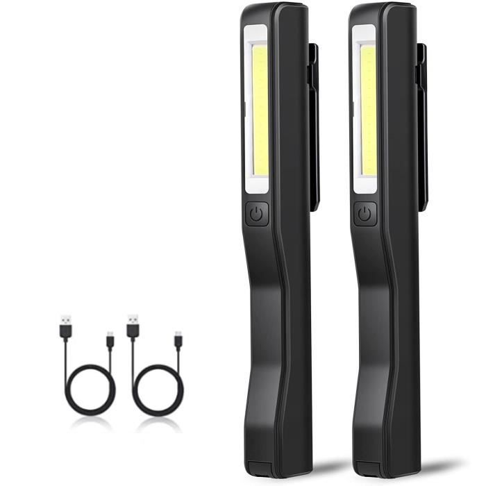 Lampe de cou à Led rechargeable 300 Lumens Chargeur USB Portée 25 m