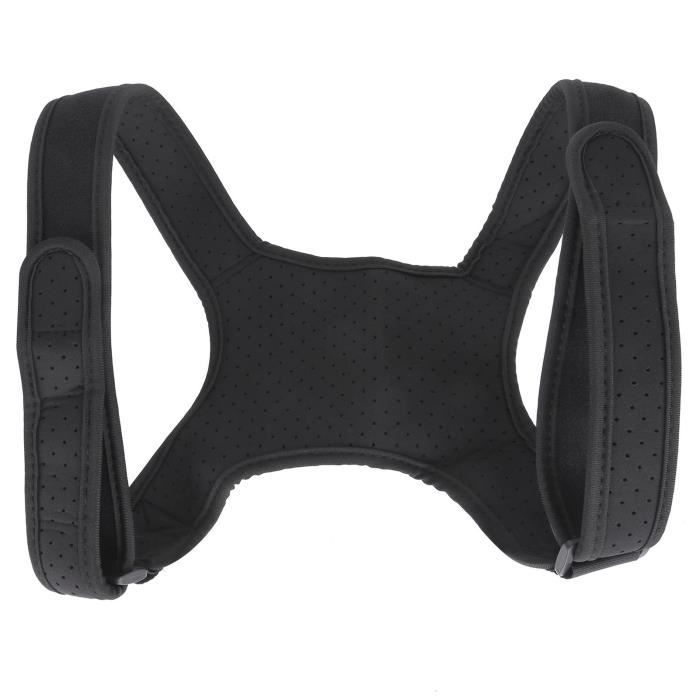 Correcteur De Posture Réglable Unisexe - Soutien Dos Et Clavicule, Noir, Neuf