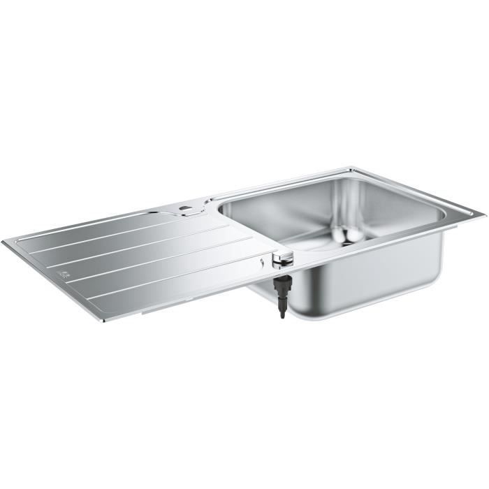 Evier en acier inoxydable inox GROHE - vue 1