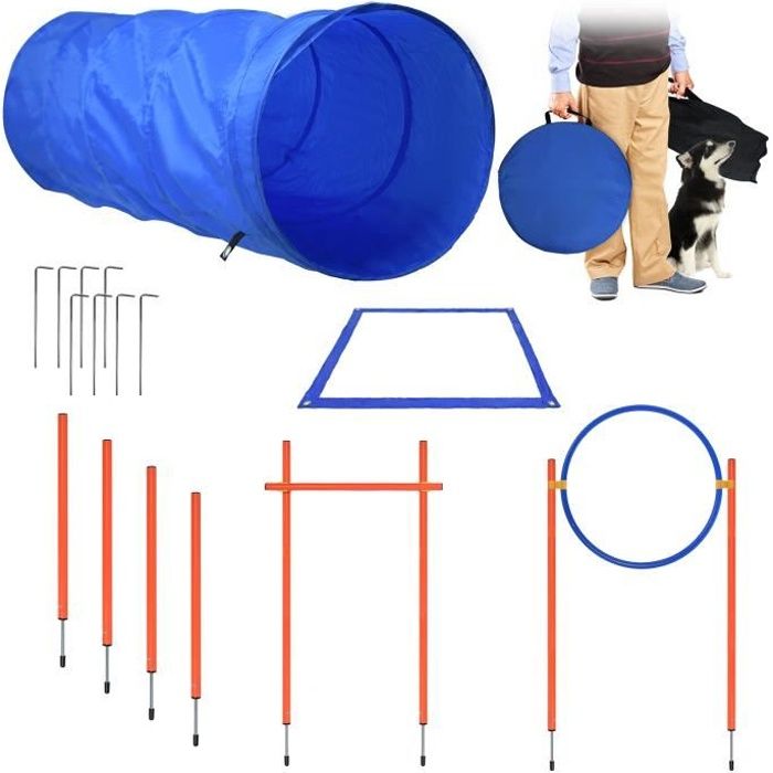 Kit d'agilité de chien en trois pièces PawHut Kit de dressage de chien de  dressage