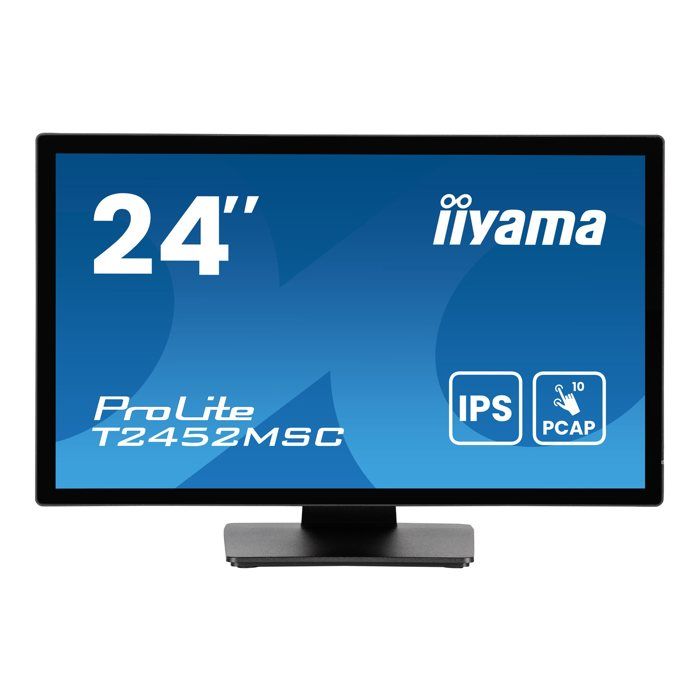 iiyama ProLite T2452MSC B1AG Écran LED 24 23.8 visualisable écran tactile 1920 x 1080 Full HD IPS 400 cdm² 1000:1 14 ms HDMI DisplayPort haut parleurs - vue 3