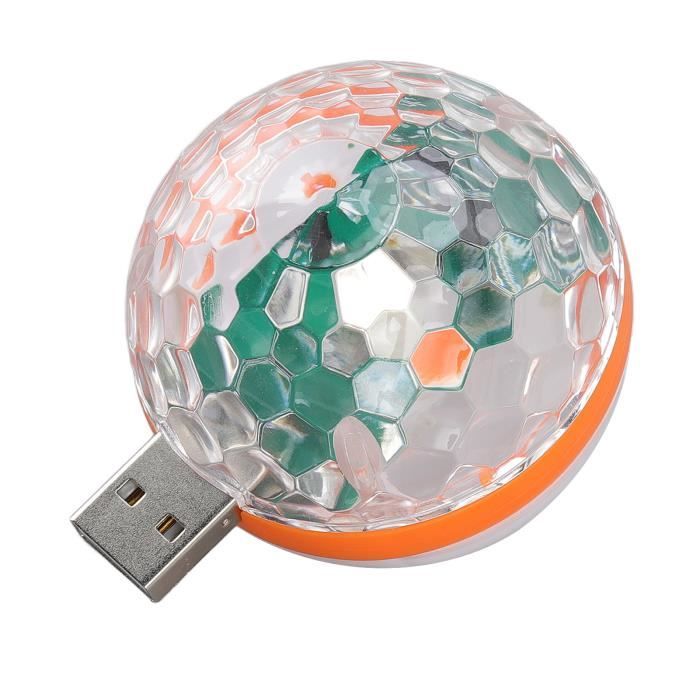 Jeux De Lumiere Pour Soiree NEUF - Jeux De Lumiere 4en1 Pour Soiree Avec Boule Disco, LED RGB Soiree DJ, Commande Vocale Stroboscope Lumiere Pour Fêtes Familiales, Boîtes De Nuit, Halloween, Noël