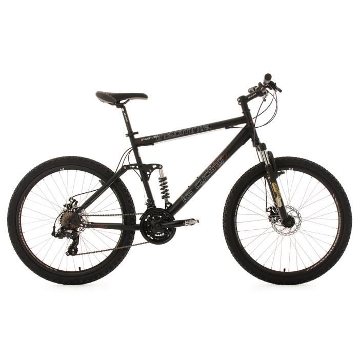 VTT Tout Suspendu KS Cycling M530M – 26 Pouces, 21 Vitesses, Cadre 47 Cm
