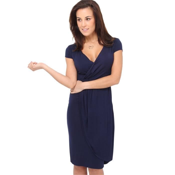 robe maternité rouge