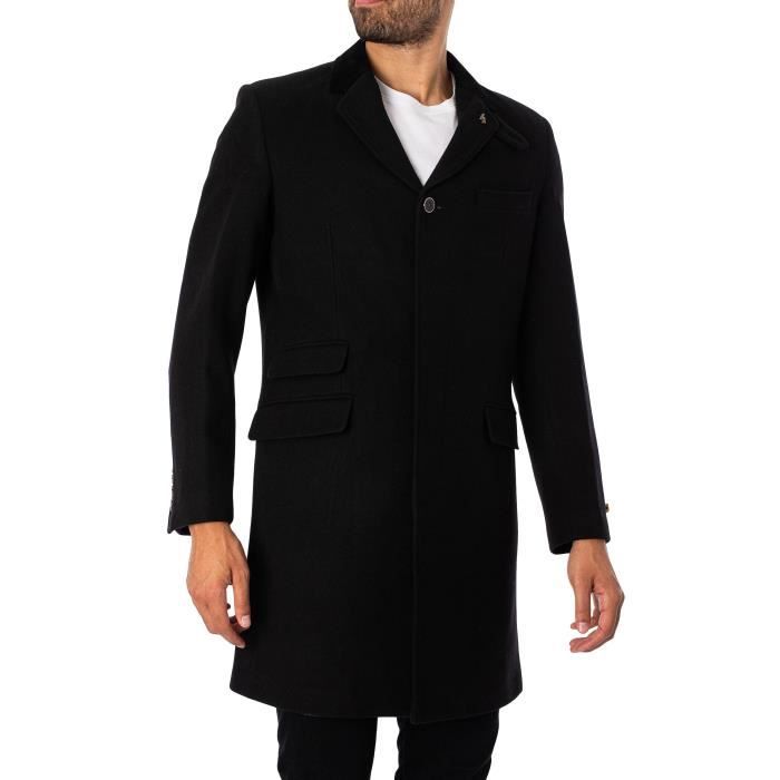 Pardessus noir homme hot sale