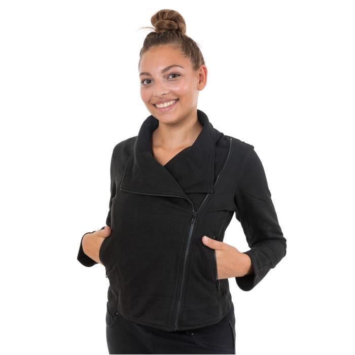 Veste perfecto femme coton epais Noir - Cdiscount Prêt-à-Porter