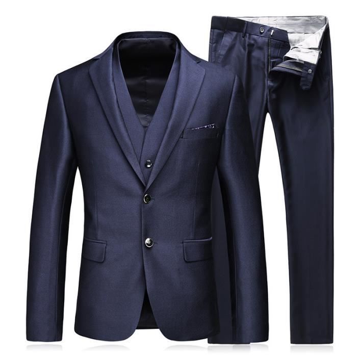 caravan Preferential treatment On foot Costume Homme de Marque Costume d'affaires Couleur unie Costume trois pièces Slim décontractée Costume coréen La mode ensemble de Bleu - Cdiscount Prêt-à-Porter caravan Preferential treatment On foot Costume Homme de Marque Costume d'affaires Couleur unie Costume trois pièces Slim décontractée Costume coréen La mode ensemble de Bleu - Cdiscount Prêt-à-Porter