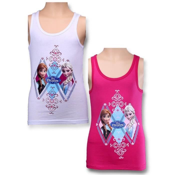 Reine Des Neiges Frozen T Shirt Debardeur 3 Ans 98 Cm 2 Modeles Avec Envoi Aleatoire Violet Violet Cdiscount Pret A Porter