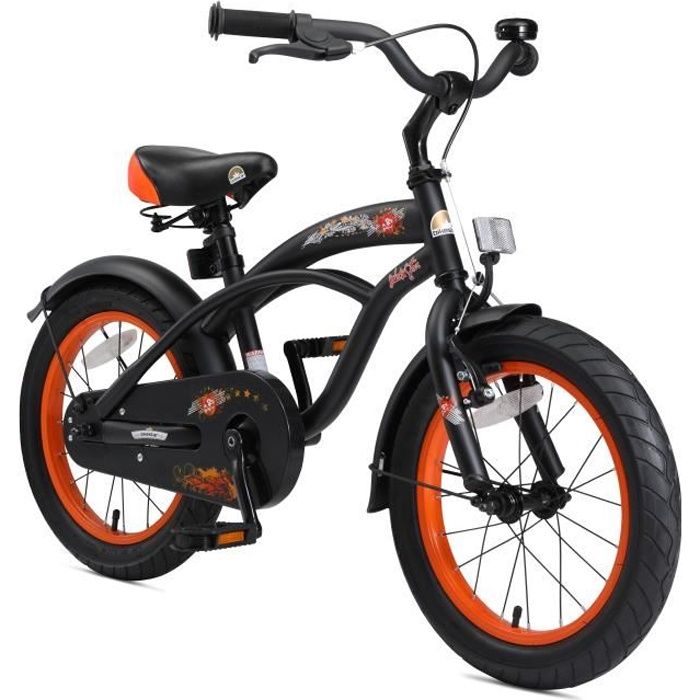 Vélo pour enfants - BIKESTAR - 16 pouces - Edition Cruiser - Noir