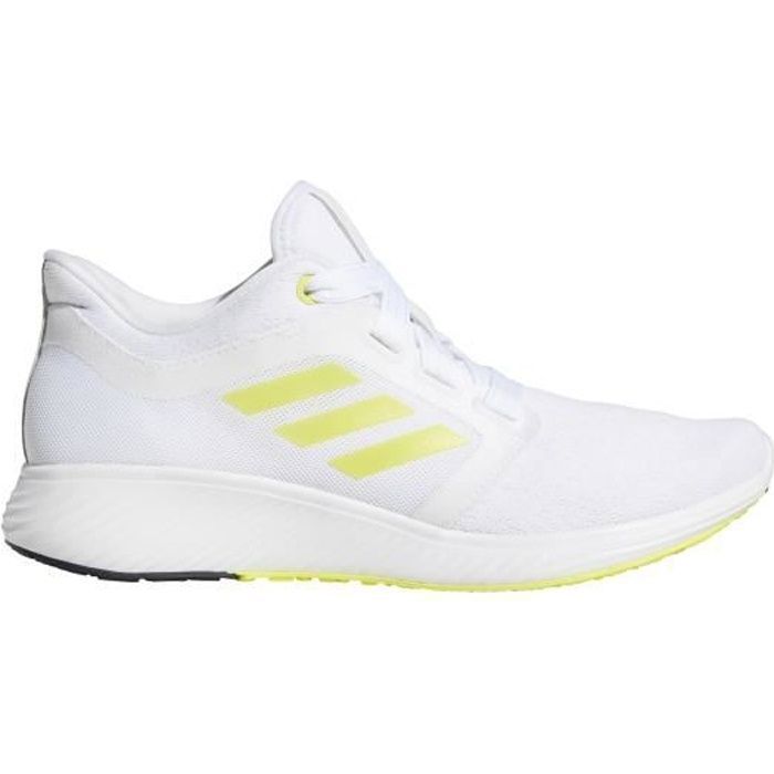 Adidas Baskets femme - adidas Edge Lux 3 - Blanc/jaune flash/noir - Lacets - Talon plat