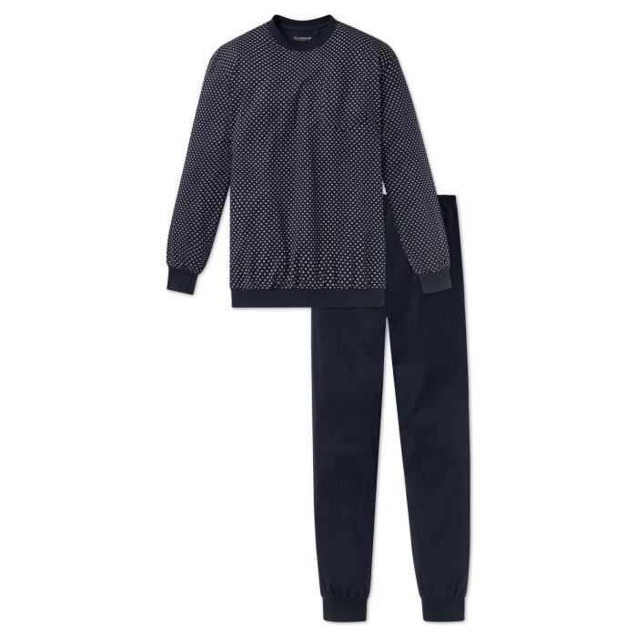 Pyjama Homme SCHIESSER punctilios Bleu Adulte Homme