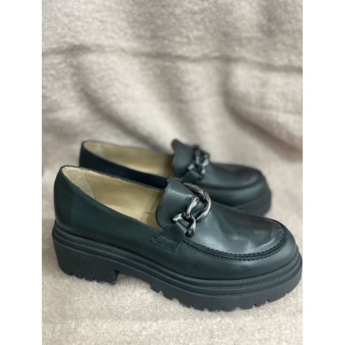 Mocassin Femme ELODIE SHOES CA1938 Noir Taille 37 Noir Cdiscount Chaussures