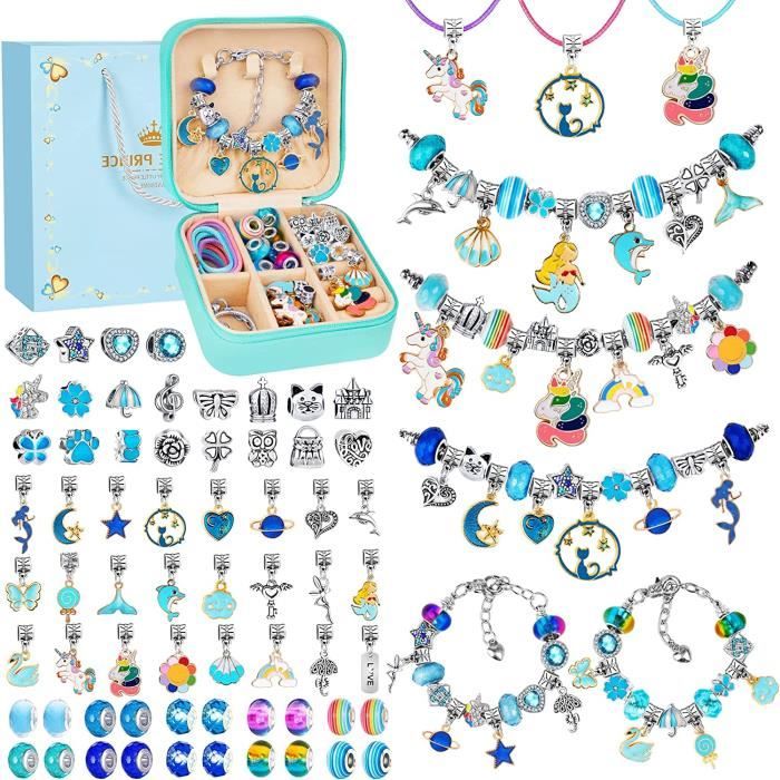 cadeau fille 5-13 ans enfant jouet bijoux enfants fille diy charms bracelet kit fabrication creation bijoux filles jouet idée