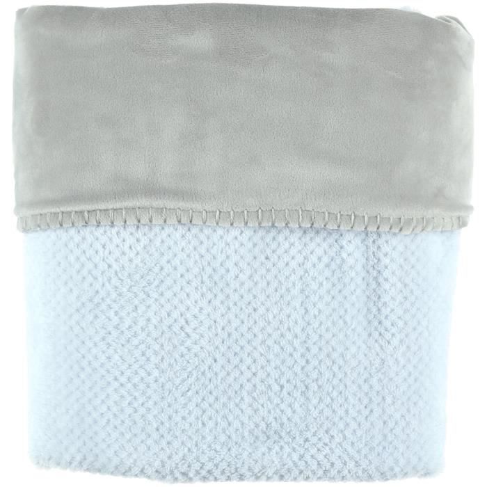 Noukies Couverture Groloudoux 75 X 100 Cm Bleu Cocon Gris Perle Cdiscount Puericulture Eveil Bebe