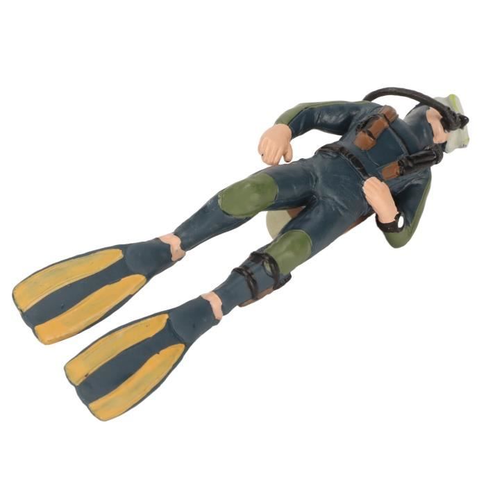 Comparer les prix de Omabeta Ornement de plongeur flottant d'aquarium Ornement de plongée pour Aquarium, Simulation animalerie figurine Bleu foncé