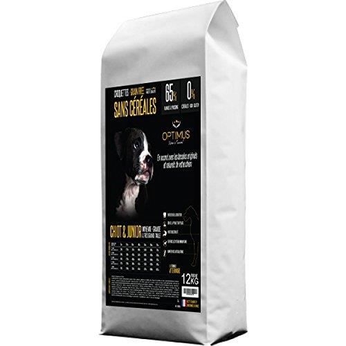 OPTIMUS Sans Céréales chiot et junior sac de 12 kg chiot moyenne