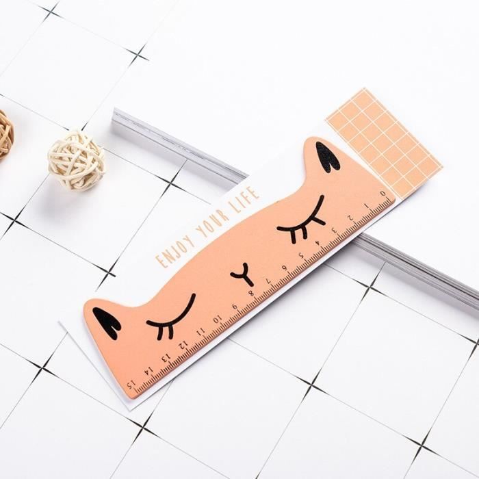 1pc Belle Chat Regle Conception Regle Drole Papeterie En Bois Chat Forme Regles Accessoires De Bureau Enfants Etude Qk Cdiscount Beaux Arts Et Loisirs Creatifs