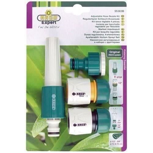 RACO EXPERT Kit arrosage nez, raccord, réducteur et lance 19mm