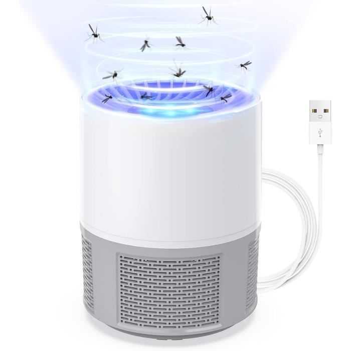 Lampe Anti Moustiques USB - Tueur D'insectes Silencieux - Pour Intérieur Et Extérieur - 20-60 M²