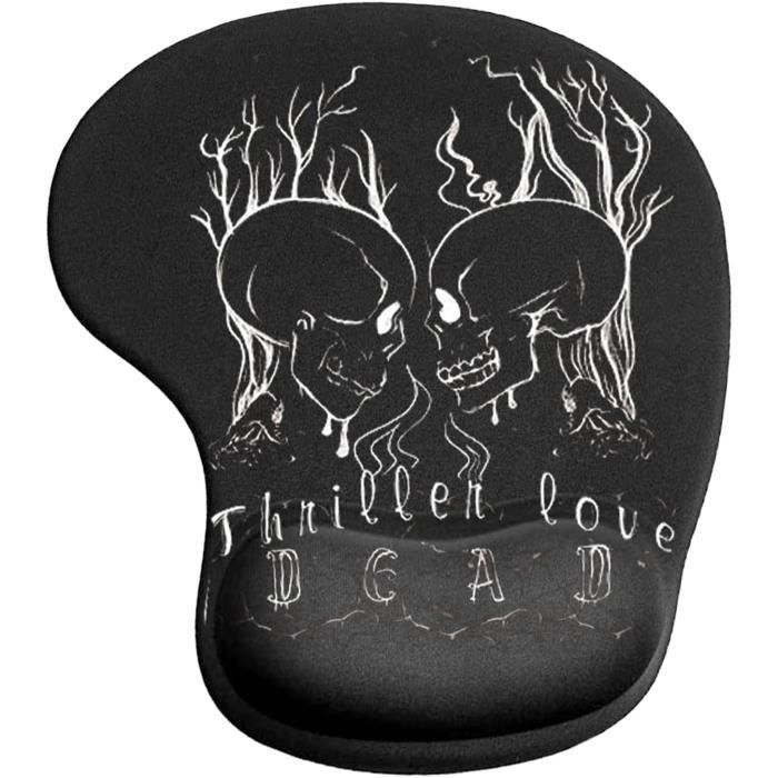 Tapis De Souris Avec Repose-poignet Gel - 25x23cm, Ergonomique, Antidérapant, Motif Balance