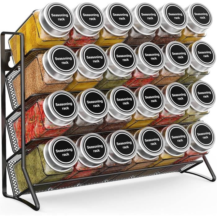 Étagère Murale De Rangement Pour Les Pots D’épices De Cuisine