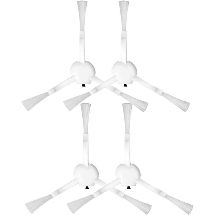 Lot De 8 Brosses Latérales Pour Robot Aspirateur Laresar P10 / Airzeen R7 & J10 - Remplacement Facile, Réduction Des Enchevêtrements