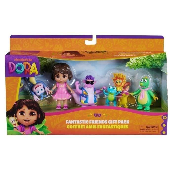Dora - Coffret amis fantastiques - 5 Figurines - dès 3 ans - Dora lexploratrice