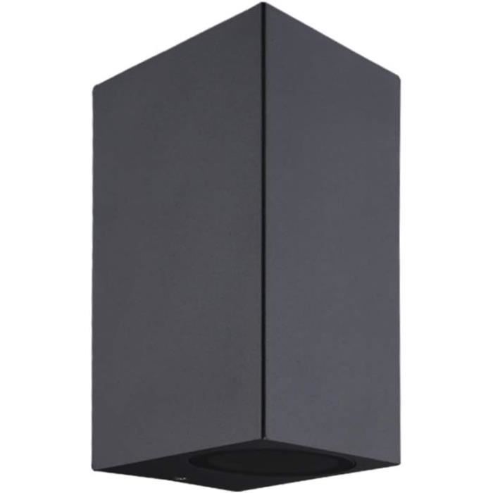 Aplique De Exterior Box II, Color Plata, Cristal, E27, IP44