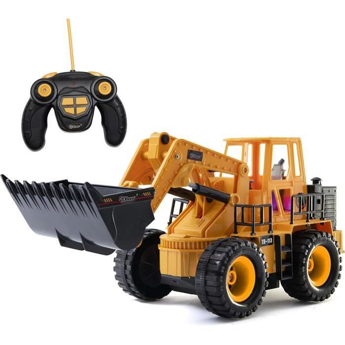 BTSOAR 5 canaux RC Construction Bulldozer Jouet Télécommande Tracte