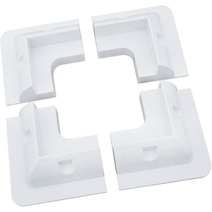 Lot De 4 Supports Panneau Solaire Plastique ABS - Fixation Angle Sans Perçage Toit Camping-Car Bateau