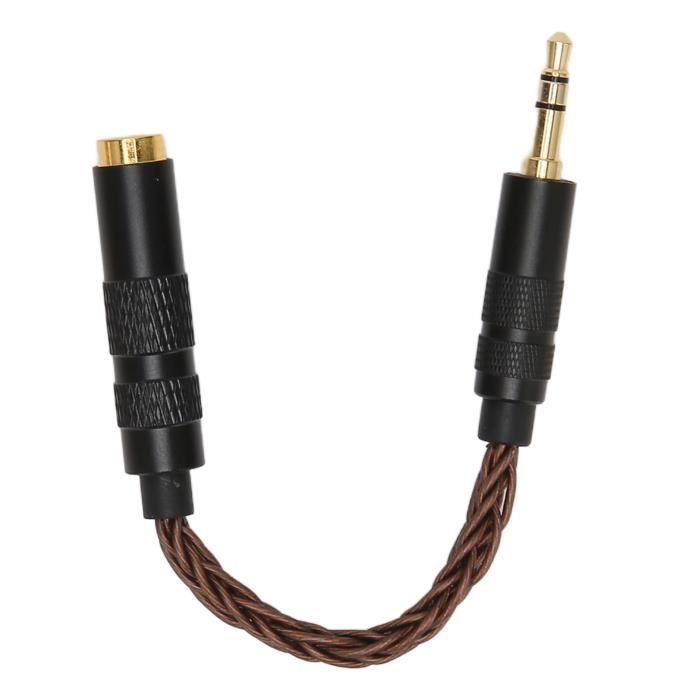 Devinal Câble D'extension TRS Mâle 6,35 Mm Vers Femelle 6,35 Mm Pour Casque