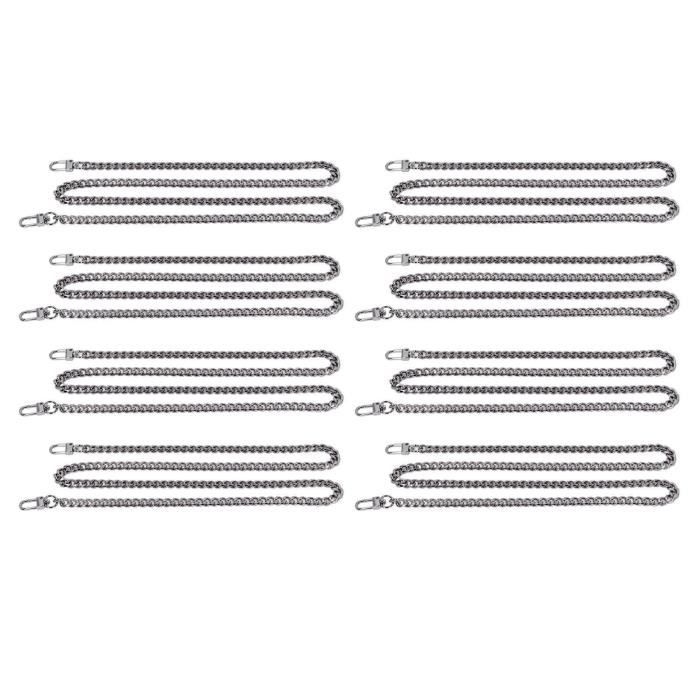 Rouleau De Chaînes Torsadées Aluminium Noir électrophorèse – 5 Mètres (mailles 15x10x2mm)