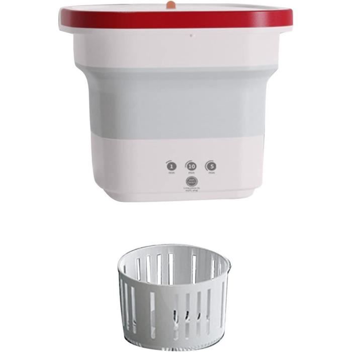 Mini Lave-linge Pliable Ultrasonique 11.5L - Parfait Pour Voyage, Étudiants Et Petits Espaces