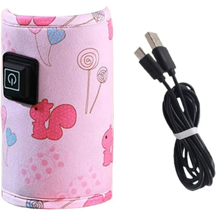 Chauffe-biberon Portable Sans Fil | 5200mAh | Chauffage Rapide 3-5min | 6 Températures | Pour Lait Maternel Et Formulaire