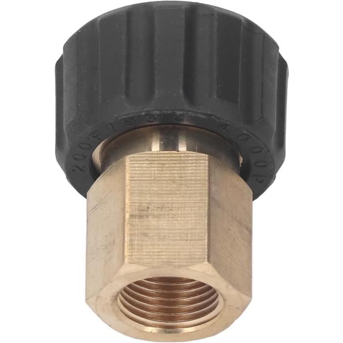 Adaptateur Laiton M22 Mâle Vers 1/4” Pour Nettoyeur Haute Pression – 5000 PSI, Raccord Rapide !