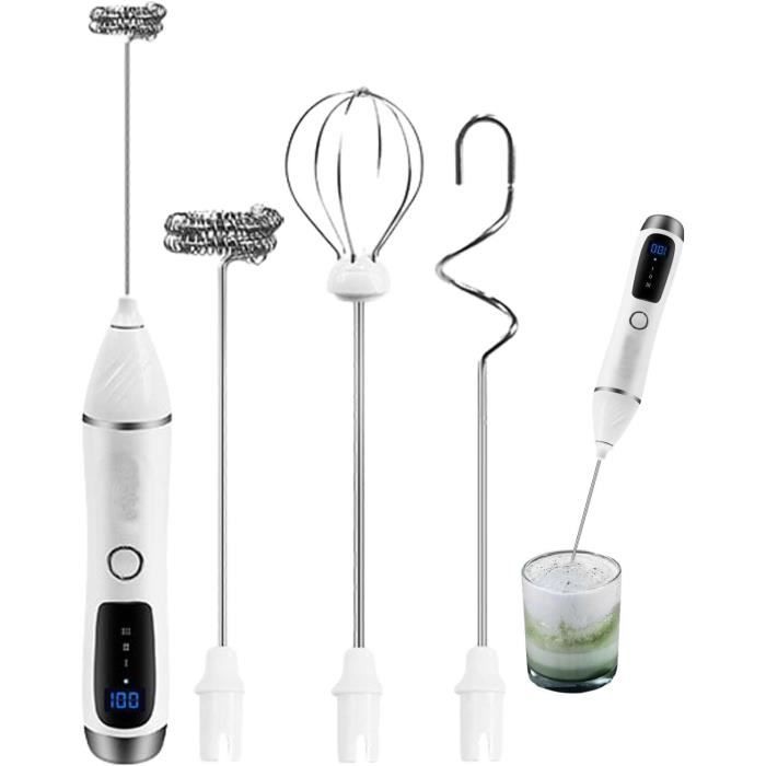 Mousseur à Lait électrique - Acier Inoxydable - Fonction Piles AA - Neoreser - Pour Café, Matcha