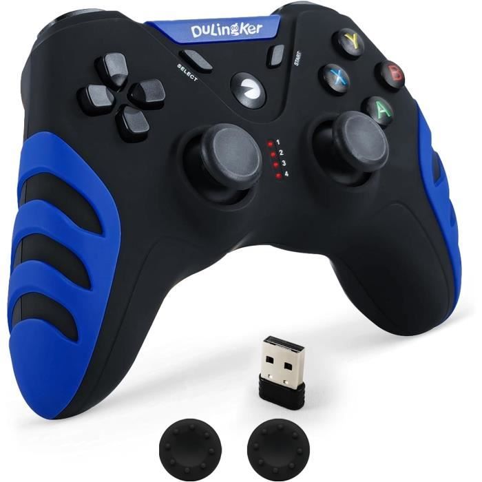 Manette Sans Fil Bluetooth 2.4 GHz Pour PS2, PS3 Et PC - Top Produit